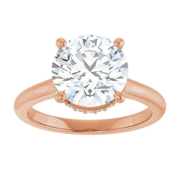 Hidden Halo-Style Engagement Ring Image 3 Clater Jewelers Louisville, KY