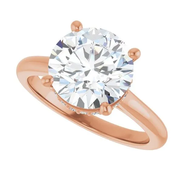 Hidden Halo-Style Engagement Ring Image 5 The Ring Austin Round Rock, TX