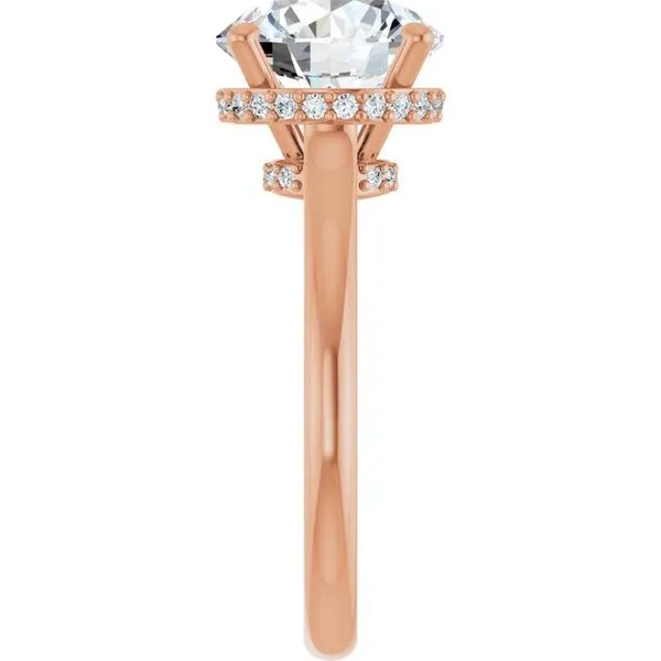 Hidden Halo-Style Engagement Ring Image 4 The Ring Austin Round Rock, TX