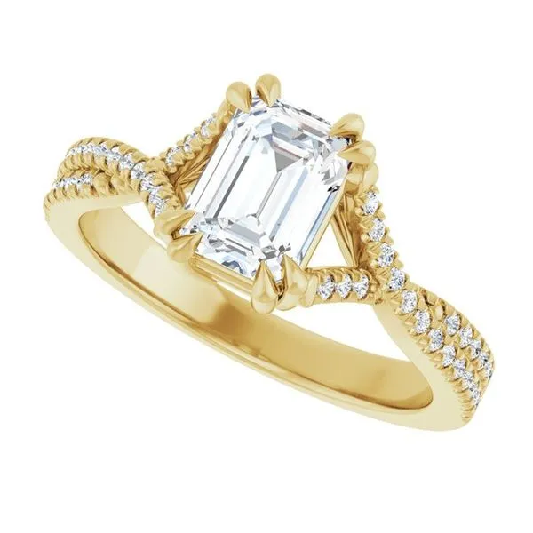 Double Claw-Prong Solitaire Criss-Cross Engagement Ring Image 5 Ocean View Jewelers Millville, DE