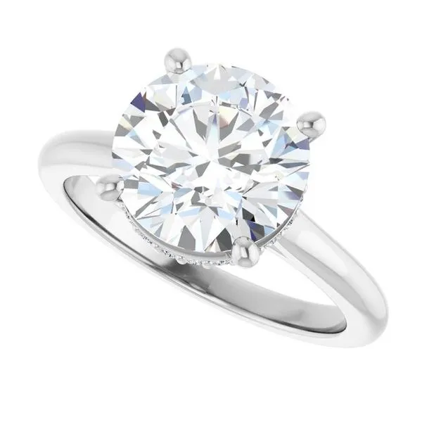 Hidden Halo-Style Engagement Ring Image 5 Morin Jewelers Southbridge, MA