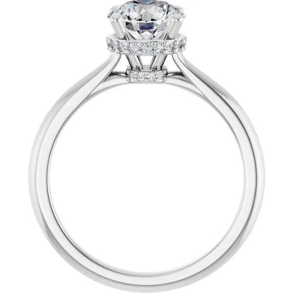Hidden Halo-Style Engagement Ring Image 2 Don's Jewelry & Design Washington, IA