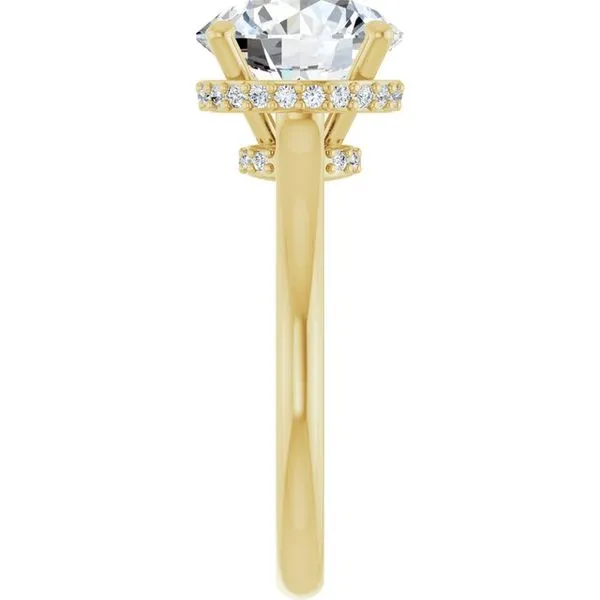 Hidden Halo-Style Engagement Ring Image 4 Raleigh Diamond Fine Jewelry Raleigh, NC