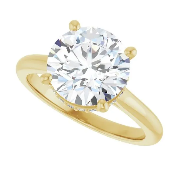 Hidden Halo-Style Engagement Ring Image 5 Raleigh Diamond Fine Jewelry Raleigh, NC