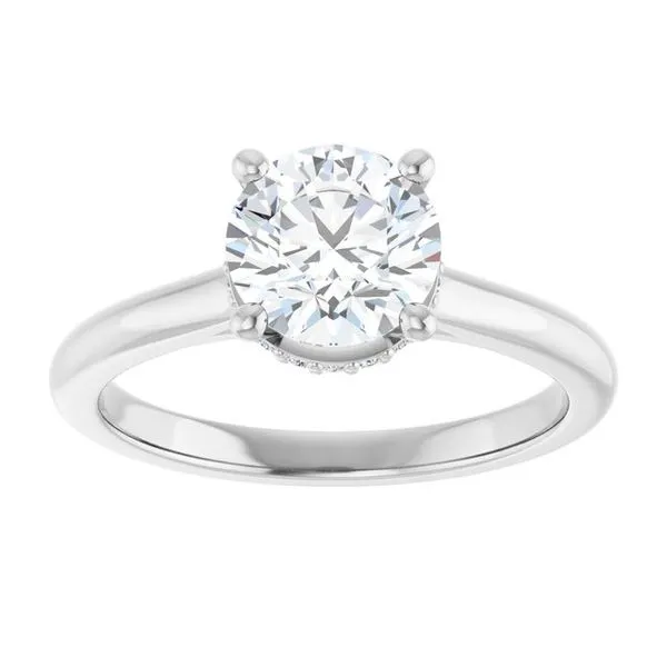 Hidden Halo-Style Engagement Ring Image 3 JF Jones Jewelers Rochester, NY