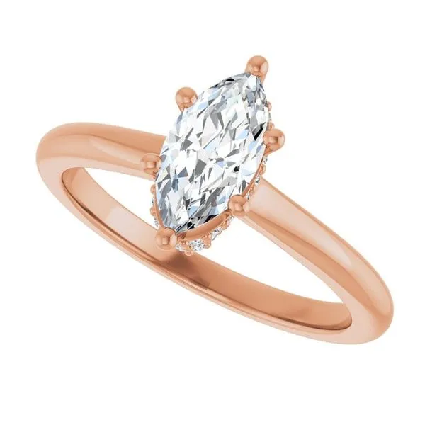 Hidden Halo-Style Engagement Ring Image 5 Michael Szwed Jewelers Longmeadow, MA