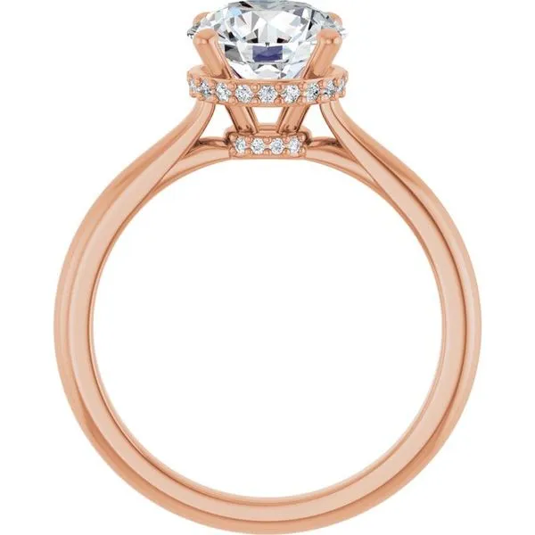 Hidden Halo-Style Engagement Ring Image 2 Don's Jewelry & Design Washington, IA