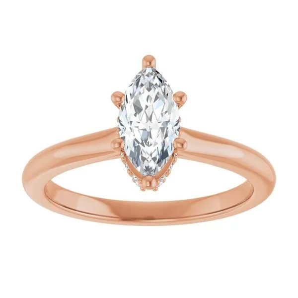 Hidden Halo-Style Engagement Ring Image 3 Vulcan's Forge LLC KANSAS CITY, MO