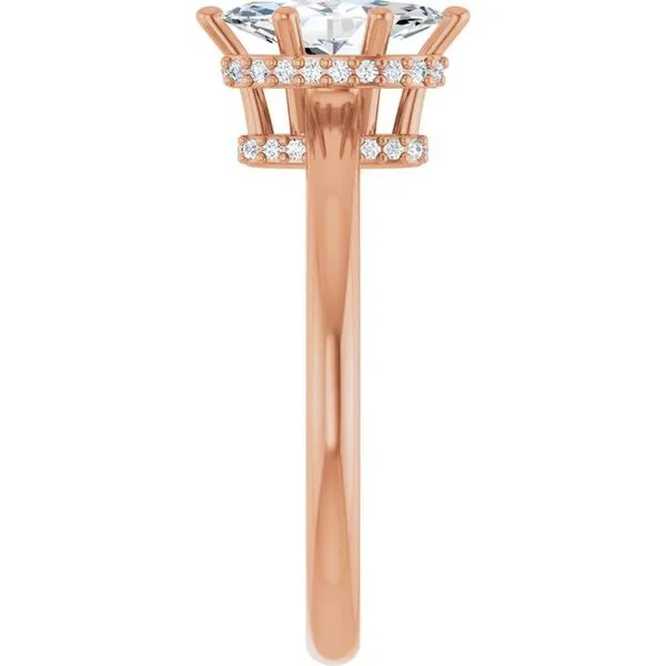 Hidden Halo-Style Engagement Ring Image 4 Raleigh Diamond Fine Jewelry Raleigh, NC