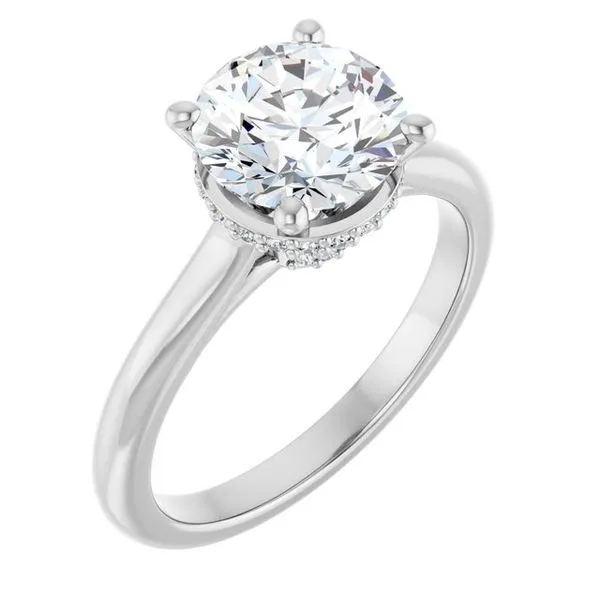 Hidden Halo-Style Engagement Ring Virtus Collective Newport Beach , CA