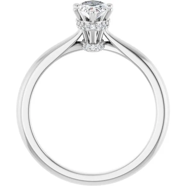 Hidden Halo-Style Engagement Ring Image 2 JF Jones Jewelers Rochester, NY