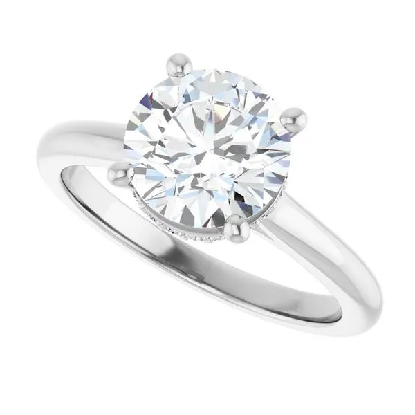 Hidden Halo-Style Engagement Ring Image 5 Vulcan's Forge LLC KANSAS CITY, MO