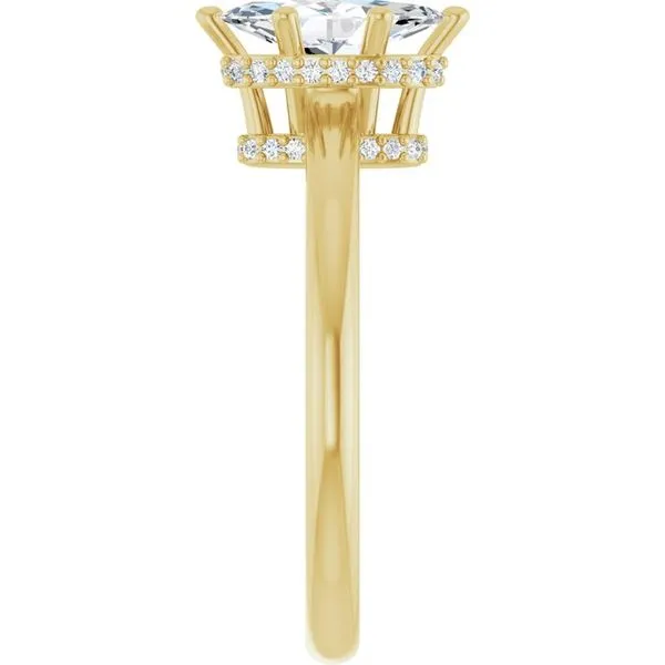 Hidden Halo-Style Engagement Ring Image 4 Ocean View Jewelers Millville, DE