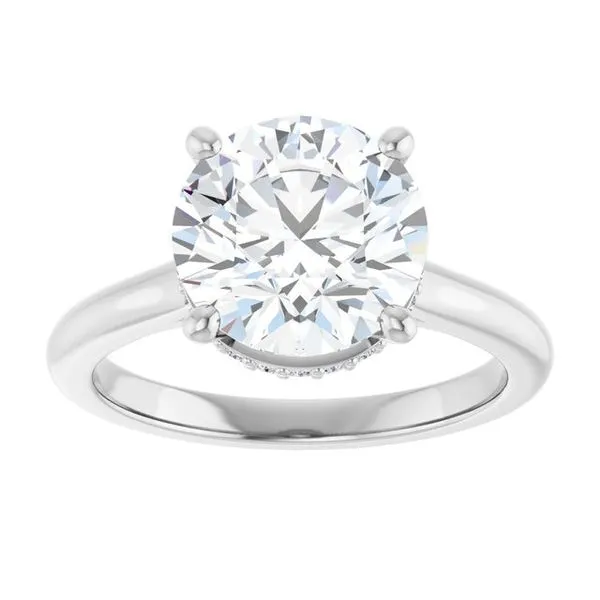 Hidden Halo-Style Engagement Ring Image 3 Clater Jewelers Louisville, KY