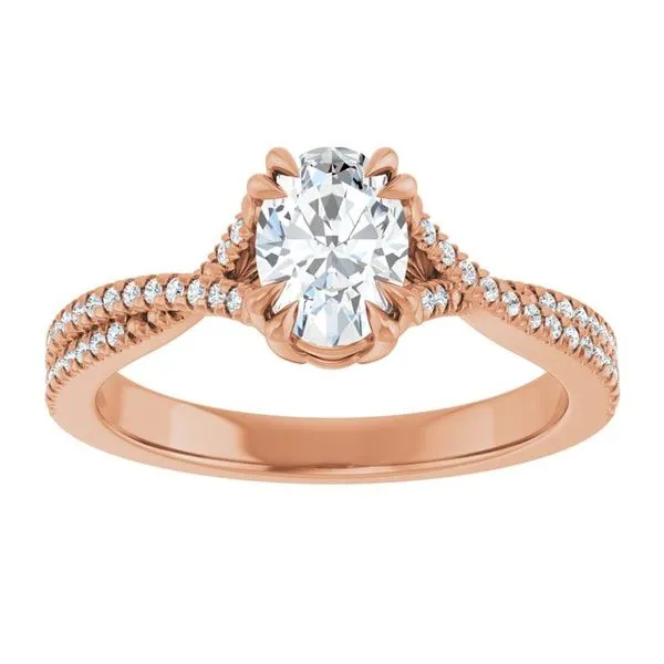 Double Claw-Prong Solitaire Criss-Cross Engagement Ring Image 3 Raleigh Diamond Fine Jewelry Raleigh, NC