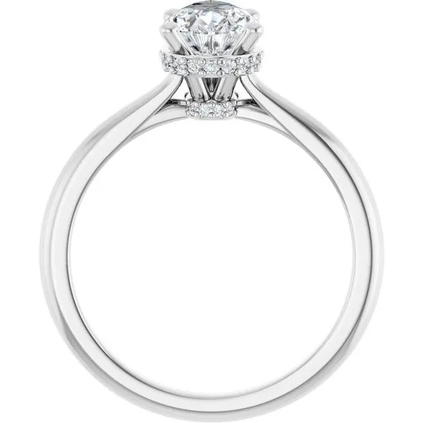 Hidden Halo-Style Engagement Ring Image 2 Austin's Fine Diamonds & Jewelry Lyndhurst, NJ