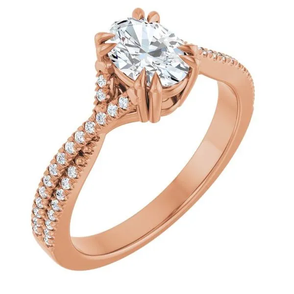 Double Claw-Prong Solitaire Criss-Cross Engagement Ring Mark Jewellers La Crosse, WI