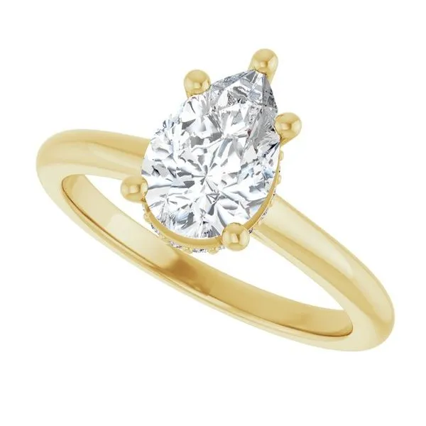 Hidden Halo-Style Engagement Ring Image 5 JF Jones Jewelers Rochester, NY