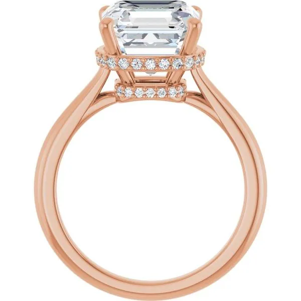 Hidden Halo-Style Engagement Ring Image 2 Vulcan's Forge LLC KANSAS CITY, MO