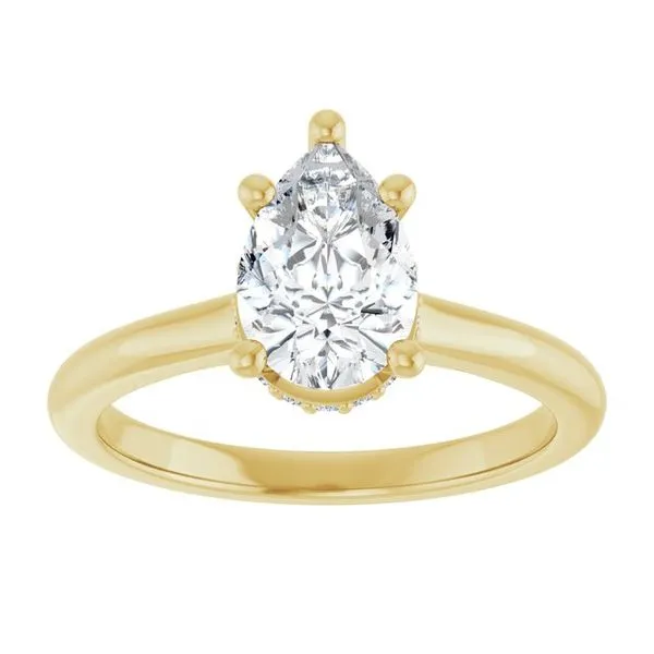 Hidden Halo-Style Engagement Ring Image 3 Vulcan's Forge LLC KANSAS CITY, MO