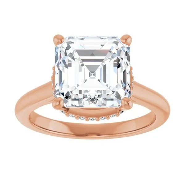 Hidden Halo-Style Engagement Ring Image 3 Vulcan's Forge LLC KANSAS CITY, MO