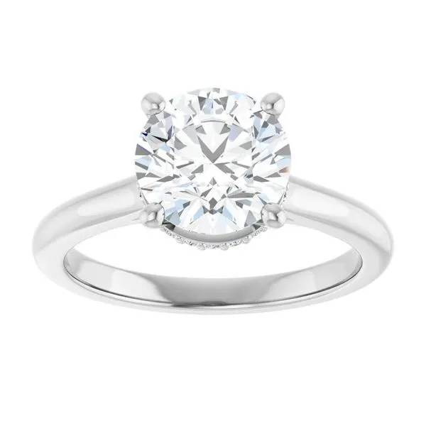 Hidden Halo-Style Engagement Ring Image 3 Futer Bros Jewelers York, PA