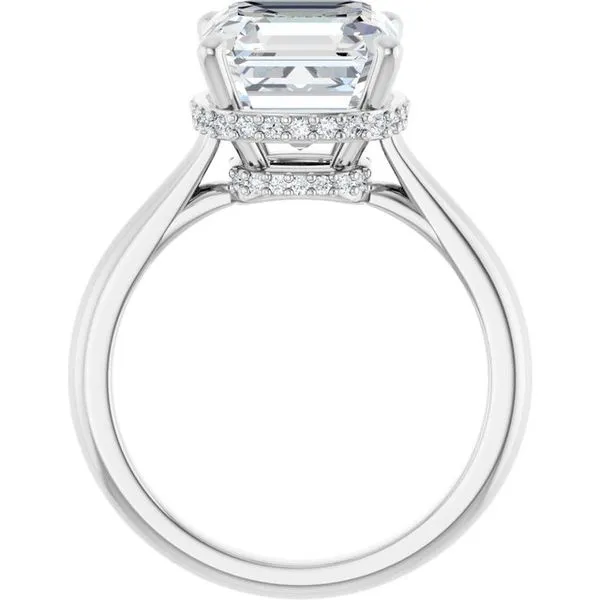 Hidden Halo-Style Engagement Ring Image 2 J. West Jewelers Round Rock, TX