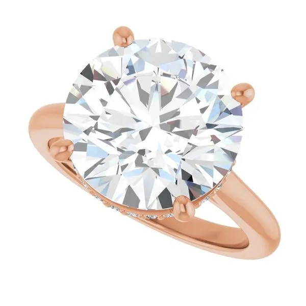 Hidden Halo-Style Engagement Ring Image 5 J. West Jewelers Round Rock, TX