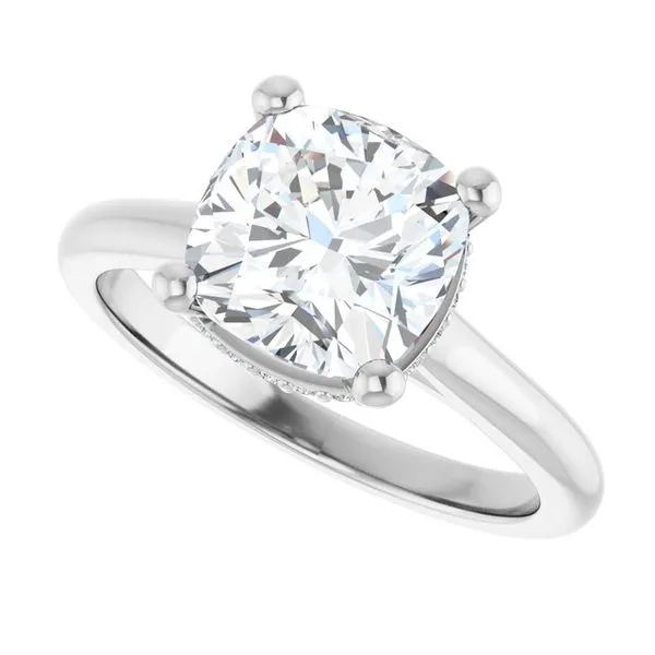 Hidden Halo-Style Engagement Ring Image 5 JF Jones Jewelers Rochester, NY