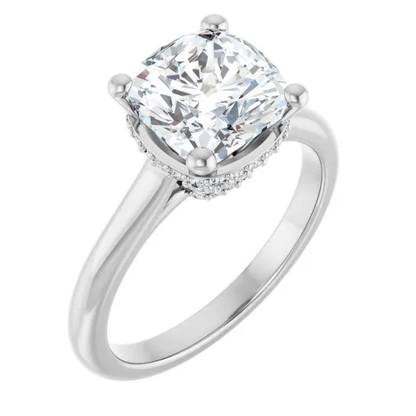 Hidden Halo-Style Engagement Ring Arezzo Jewelers Elmwood Park, IL