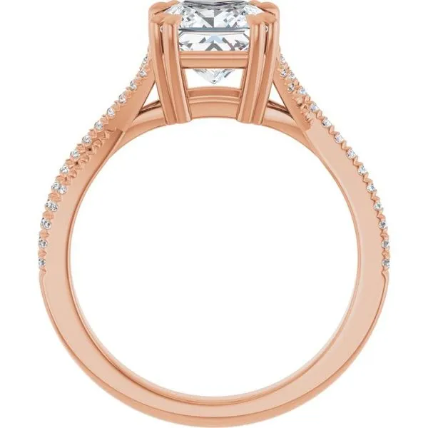 Double Claw-Prong Solitaire Criss-Cross Engagement Ring Image 2 J. Thomas Jewelers Rochester Hills, MI