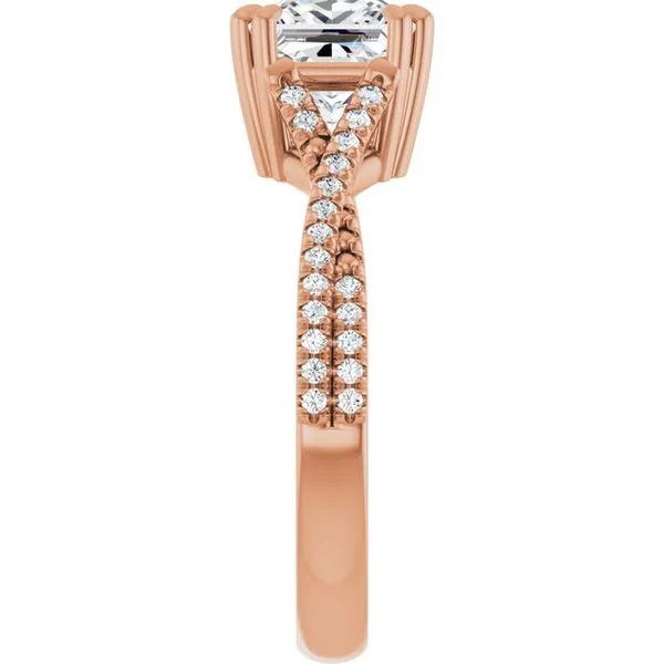 Double Claw-Prong Solitaire Criss-Cross Engagement Ring Image 4 J. Thomas Jewelers Rochester Hills, MI