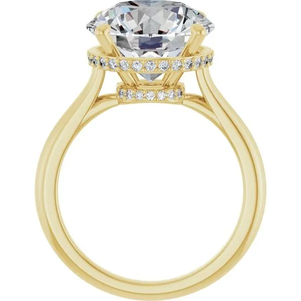 Hidden Halo-Style Engagement Ring Image 2 Raleigh Diamond Fine Jewelry Raleigh, NC