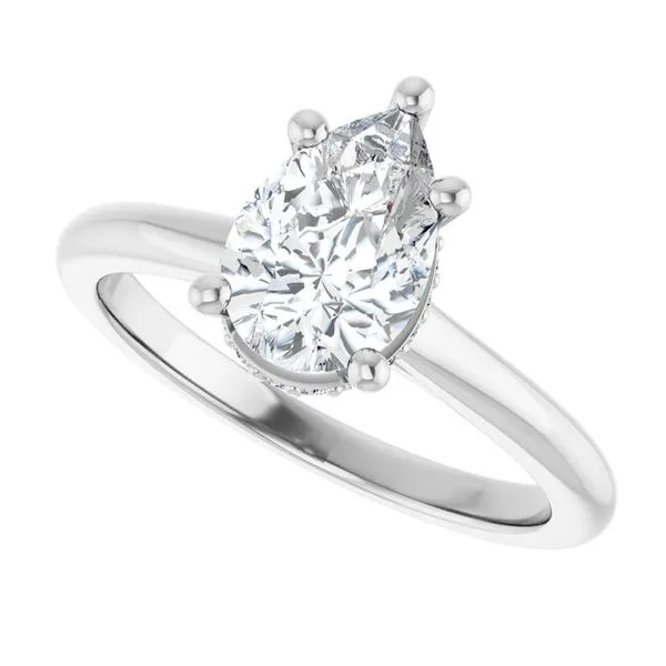Hidden Halo-Style Engagement Ring Image 5 Austin's Fine Diamonds & Jewelry Lyndhurst, NJ