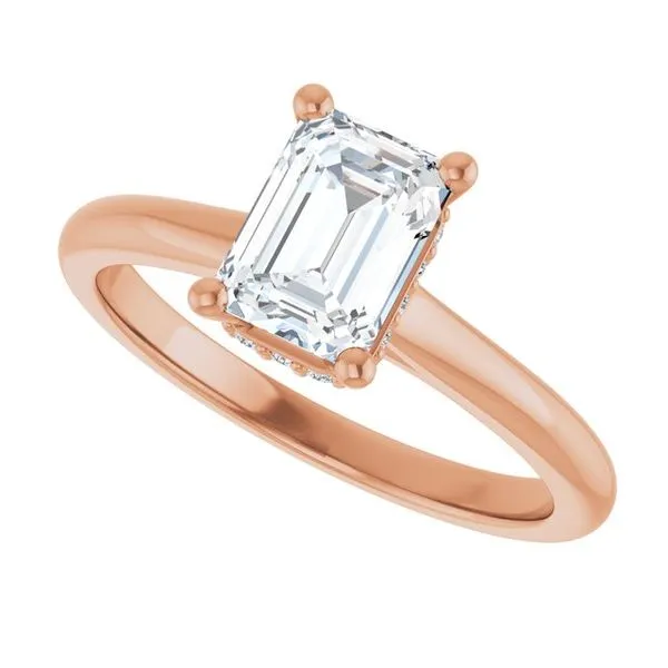 Hidden Halo-Style Engagement Ring Image 5 The Ring Austin Round Rock, TX