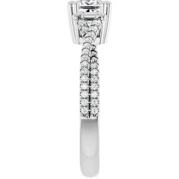 Double Claw-Prong Solitaire Criss-Cross Engagement Ring Image 4 Clater Jewelers Louisville, KY