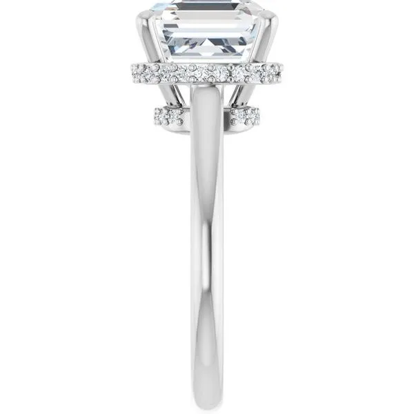 Hidden Halo-Style Engagement Ring Image 4 Vulcan's Forge LLC KANSAS CITY, MO