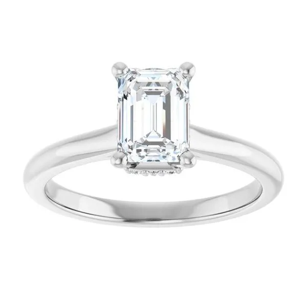 Hidden Halo-Style Engagement Ring Image 3 J. Thomas Jewelers Rochester Hills, MI