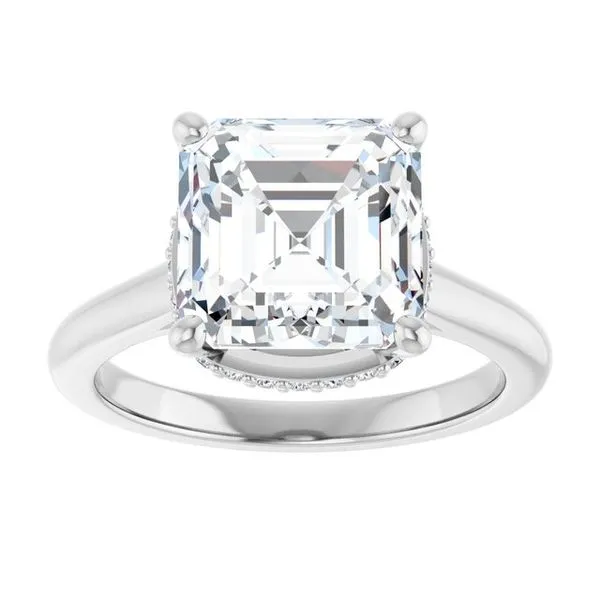 Hidden Halo-Style Engagement Ring Image 3 Don's Jewelry & Design Washington, IA