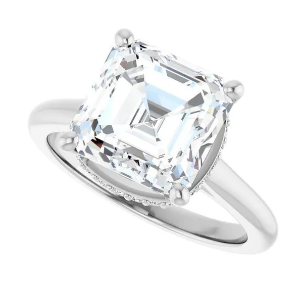 Hidden Halo-Style Engagement Ring Image 5 J. West Jewelers Round Rock, TX