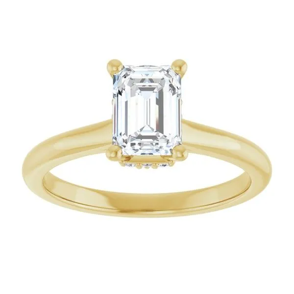 Hidden Halo-Style Engagement Ring Image 3 Clater Jewelers Louisville, KY