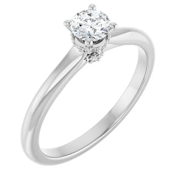 Hidden Halo-Style Engagement Ring Don's Jewelry & Design Washington, IA