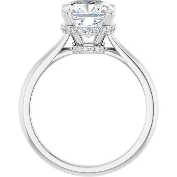 Hidden Halo-Style Engagement Ring Image 2 Don's Jewelry & Design Washington, IA