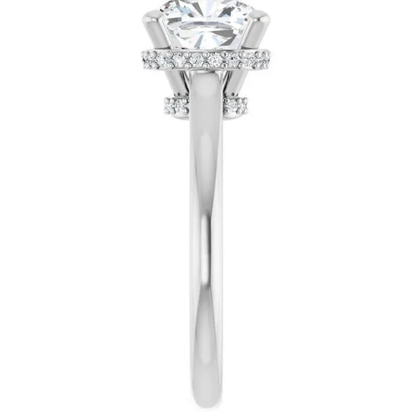 Hidden Halo-Style Engagement Ring Image 4 J. Thomas Jewelers Rochester Hills, MI