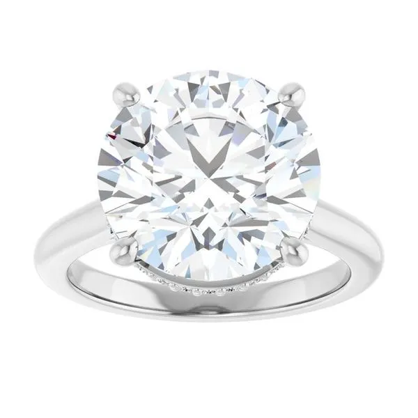 Hidden Halo-Style Engagement Ring Image 3 J. Thomas Jewelers Rochester Hills, MI