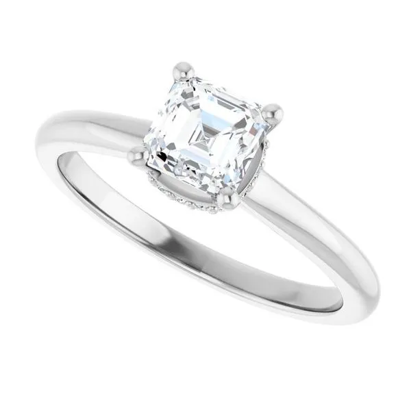 Hidden Halo-Style Engagement Ring Image 5 The Ring Austin Round Rock, TX