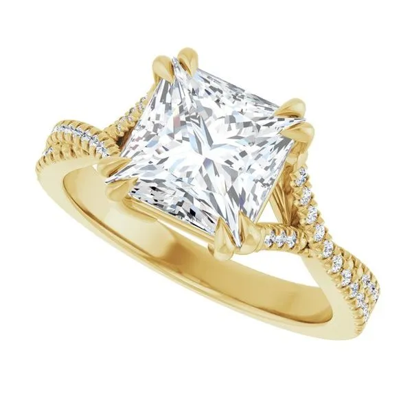 Double Claw-Prong Solitaire Criss-Cross Engagement Ring Image 5 Eskews Fine Jewelers Lee's Summit, MO