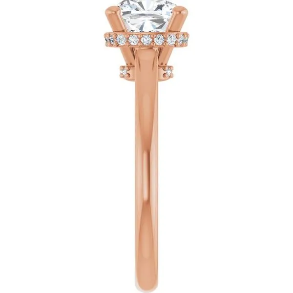 Hidden Halo-Style Engagement Ring Image 4 J. West Jewelers Round Rock, TX