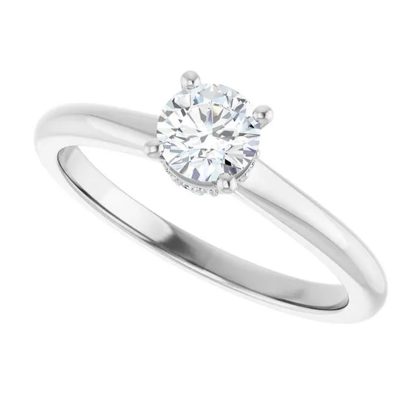 Hidden Halo-Style Engagement Ring Image 5 JF Jones Jewelers Rochester, NY