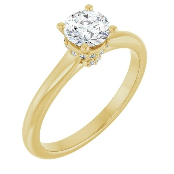 Hidden Halo-Style Engagement Ring Virtus Collective Newport Beach , CA